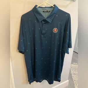 UNRL Barstool Golf Polo Shirt Mens 2XL All Over  Print Embroidered Barstool logo